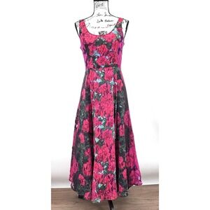 Tracy Reese Noisette Floral Lace Midi Dress Size 10 Wedding Guest Anthropologie
